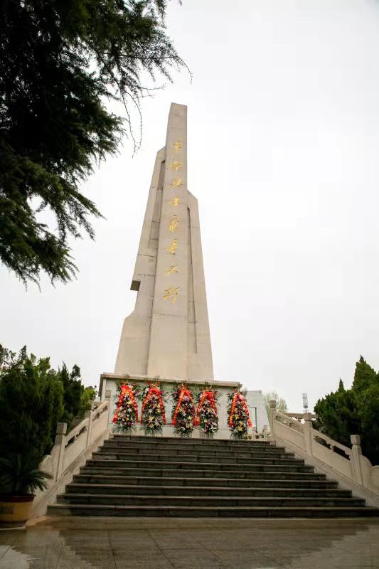 疏雨洗清明 芳菲祭英烈—— 安彩高科開展“學黨史、祭英烈、傳精神”主題活動